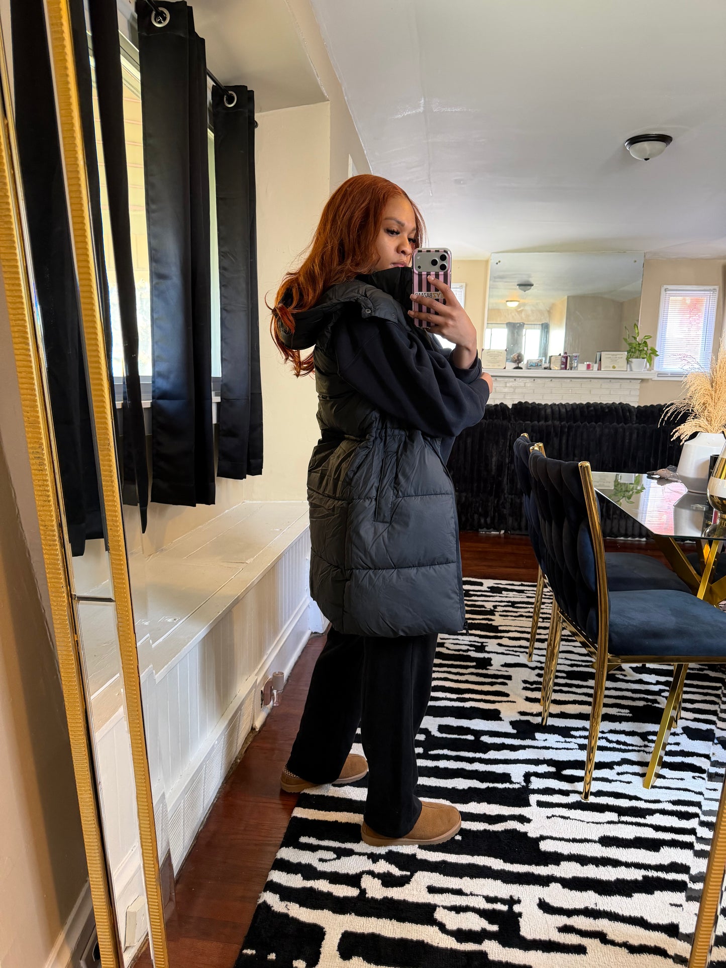 Cold Girl Puffer Vest - Black