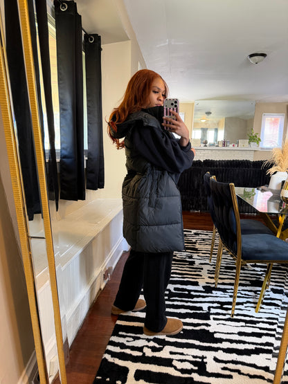 Cold Girl Puffer Vest - Black
