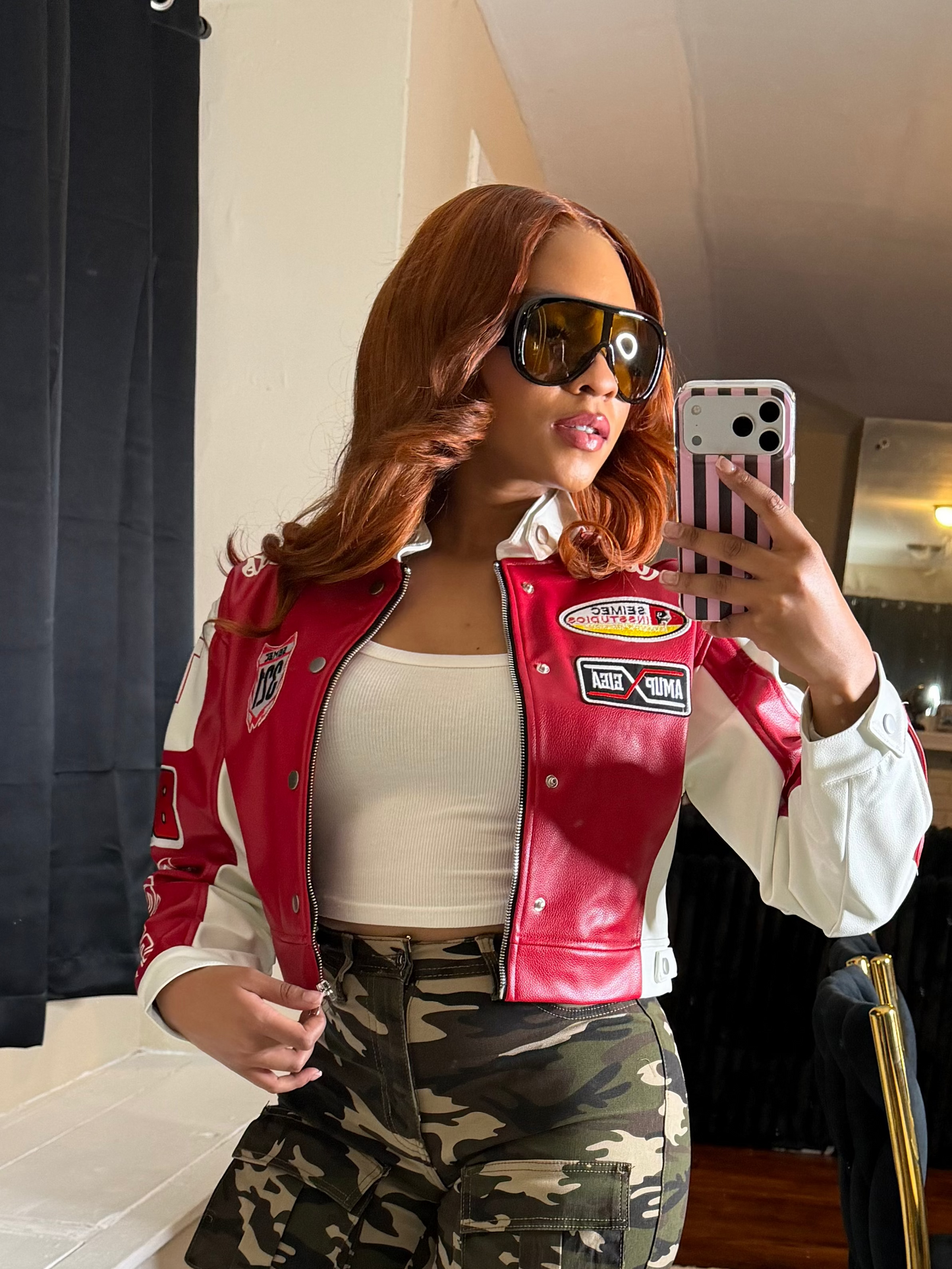 Red Flag  Moto Jacket