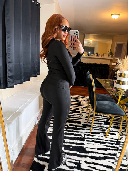 Luxe Yoga Pant Set - Black